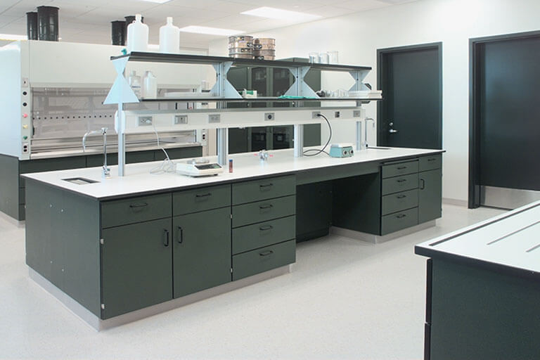 Plastic Laminate Casework for Commercial Labs
