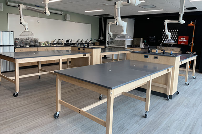 Wood Lab Tables for Educational Labs