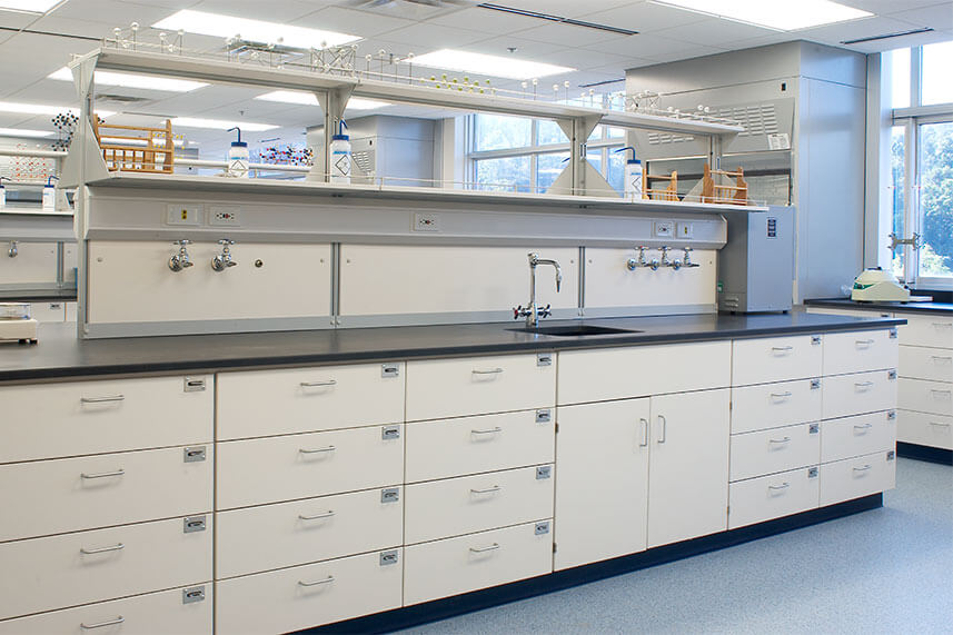 Plastic Laminate Casework in a Commercial Lab
