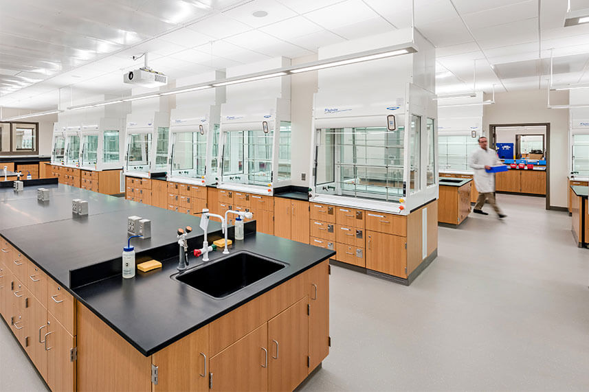 Biosafety Cabinet Fume Hood in a Commercial Lab