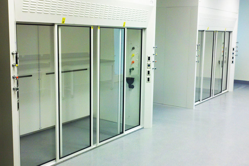 Walk In Fume Hood in a Commercial Lab