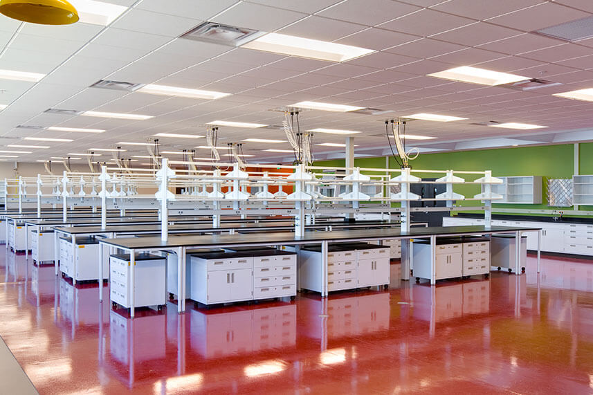 Flex Lab Bench in a Commercial Lab