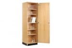 Quick ship products tall storage with solid wood door