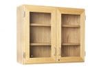 Quick ship products upper cabinet with framed glass doors